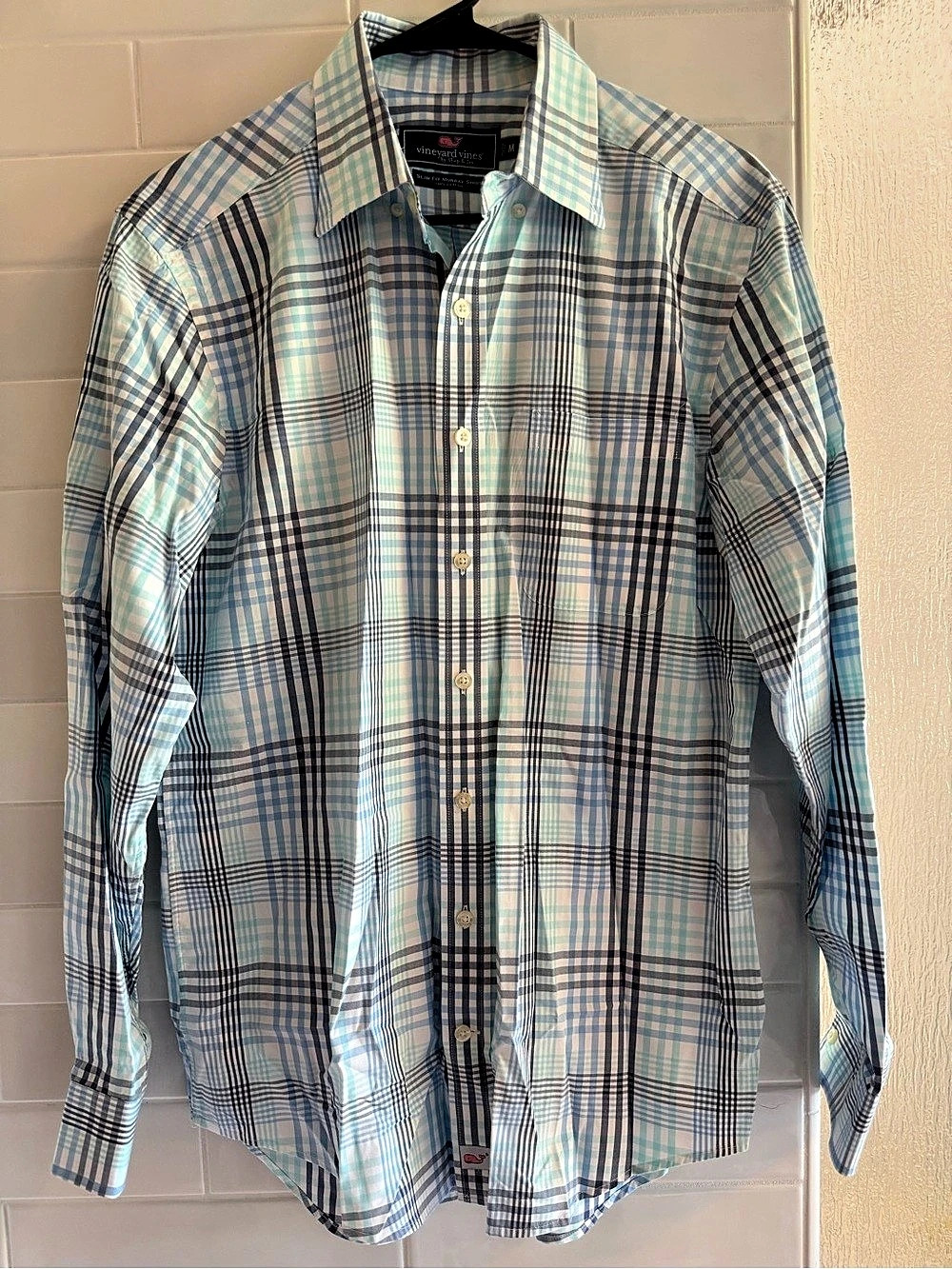 Vineyard Vines Slim Fit Murray Shirt Plaid Button Down in Size Medium
